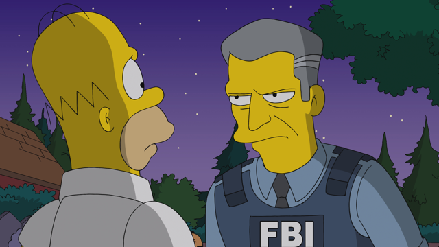 Cena do episódio “O Pirata Prateado” de Os Simpsons