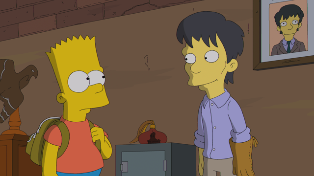 Cena do episódio “Nas Asas da Loucura” de Os Simpsons
