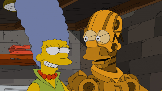 Cena do episódio “Dias do Futuro Futuro” de Os Simpsons