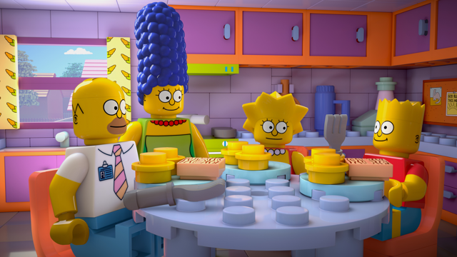 Cena do episódio “Feito de Lego como Eu” de Os Simpsons