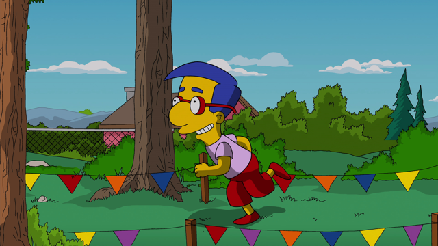 Cena do episódio “A Ligeira Glória de um Covarde” de Os Simpsons