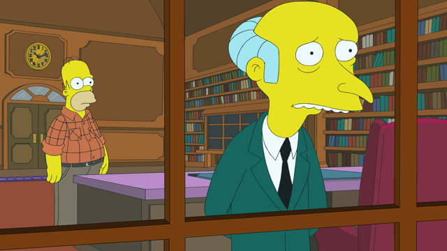 Cena do episódio “Opostos Mas Nem Tanto” de Os Simpsons
