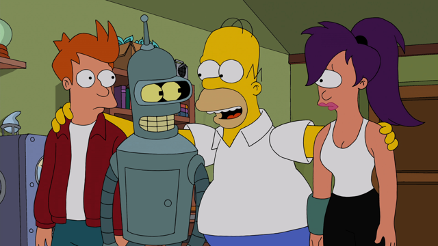 Cena do episódio “Simpsorama” de Os Simpsons