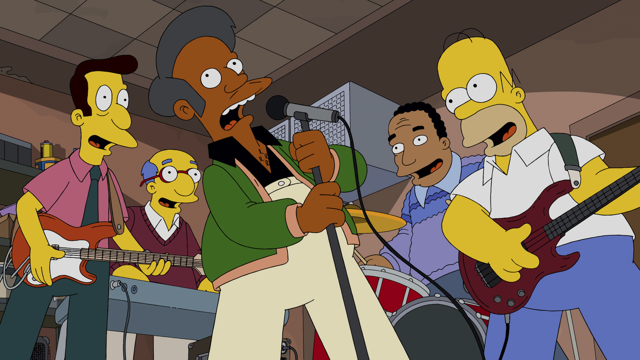 Cena do episódio “A Banda Covercraft” de Os Simpsons