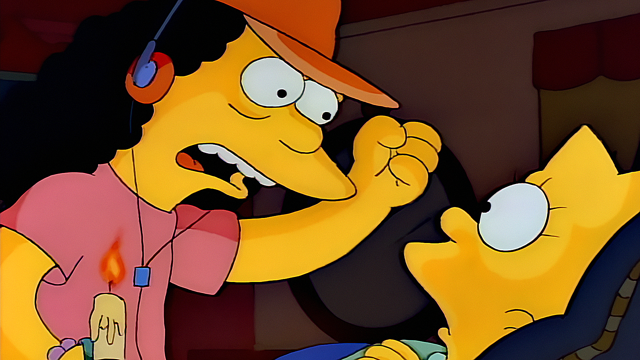 Cena do episódio “Show de Otto” de Os Simpsons