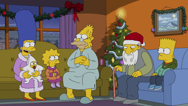 Cena do episódio “Não Estarei em Casa para o Natal” de Os Simpsons