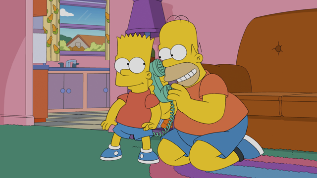 Cena do episódio “O Novo Amigo de Bart” de Os Simpsons