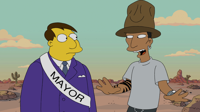 Cena do episódio “Caminhando Grande e Alto” de Os Simpsons