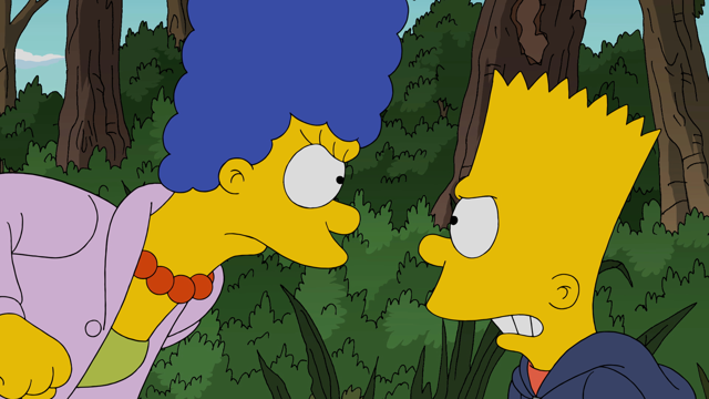 Cena do episódio “Mamãe Xereta” de Os Simpsons