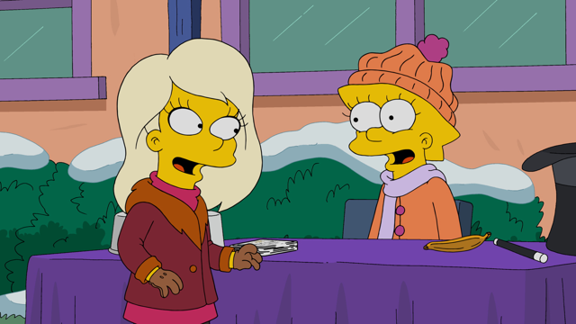 Cena do episódio “Amigo com Benefícios” de Os Simpsons
