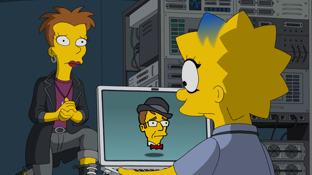 Cena do episódio “O Código de Menina” de Os Simpsons