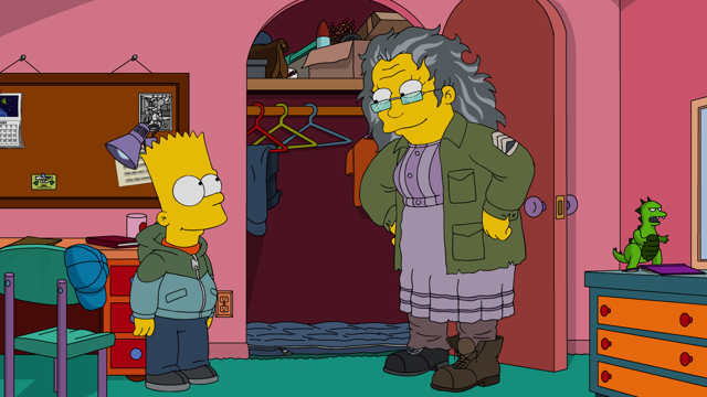 Cena do episódio “Menina da Tristeza Constante” de Os Simpsons
