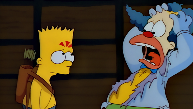 Cena do episódio “Acampamento Krusty” de Os Simpsons