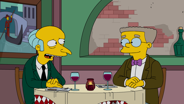 Cena do episódio “Prisioneiro do Amor” de Os Simpsons