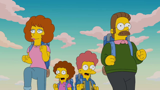 Cena do episódio “Fland Canyon” de Os Simpsons