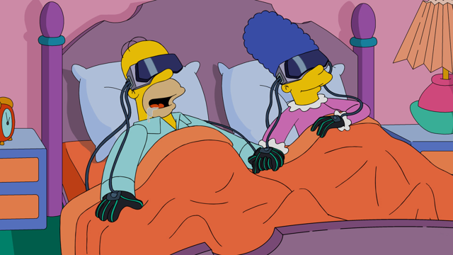 Cena do episódio “Amigos e Família” de Os Simpsons