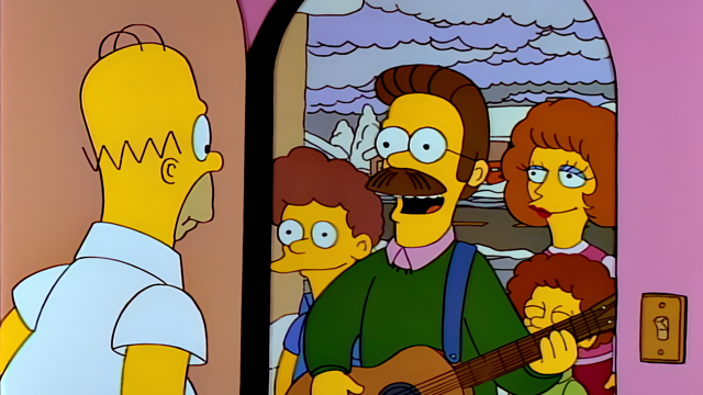 Cena do episódio “Homer, o Herege” de Os Simpsons