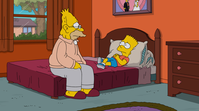 Cena do episódio “O Relógio de um Pai” de Os Simpsons