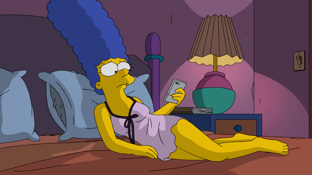 Cena do episódio “A Casa de Moho” de Os Simpsons