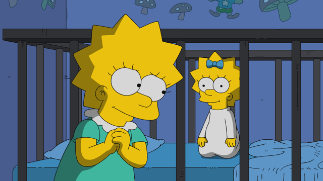 Cena do episódio “Pai da Assobiadora” de Os Simpsons