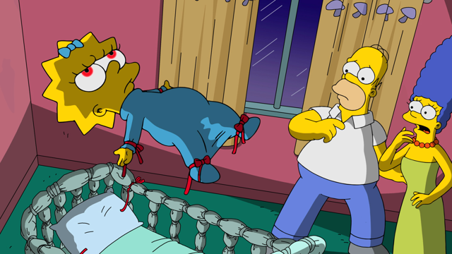 Cena do episódio “Casa na Árvore dos Horrores XXVIII” de Os Simpsons