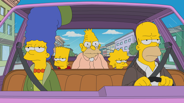 Cena do episódio “Vovô, Você Pode me Ouvir?” de Os Simpsons