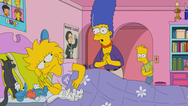 Cena do episódio “A Obra de Lisa” de Os Simpsons