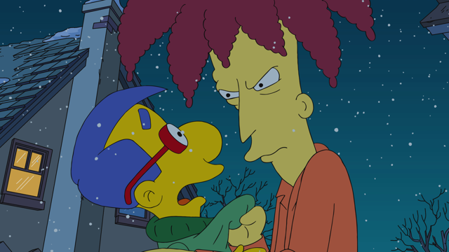 Cena do episódio “Garoto Exemplar” de Os Simpsons