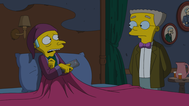 Cena do episódio “O Teste de Frink” de Os Simpsons