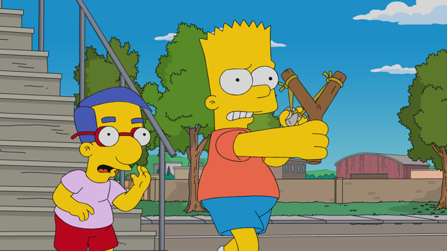 Cena do episódio “Medos de um Palhaço” de Os Simpsons