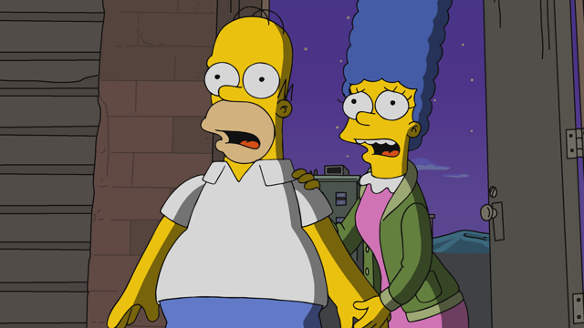 Cena do episódio “Rei Bisbilhoteiro” de Os Simpsons