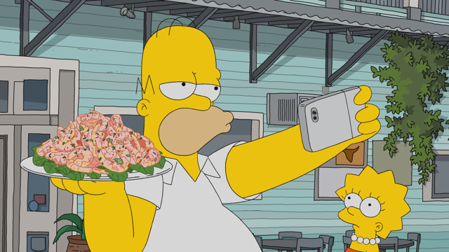 Cena do episódio “Lisa Fica Para Baixo” de Os Simpsons