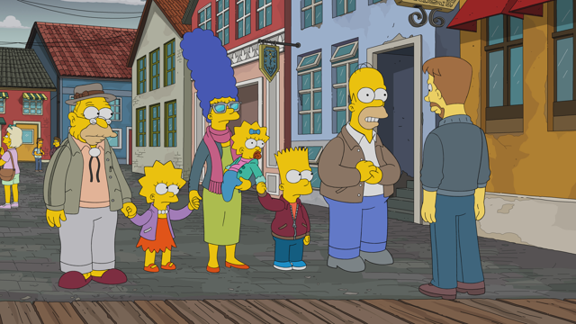 Cena do episódio “Vovô a um Passo da Dinamarca” de Os Simpsons