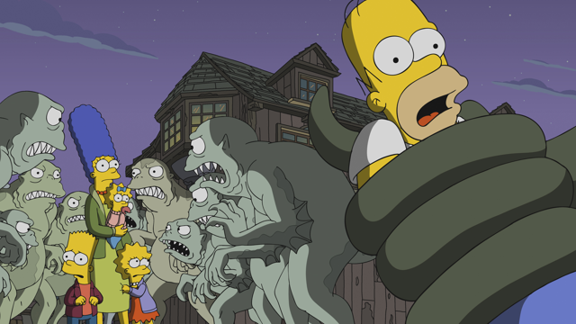 Cena do episódio “Casa na Árvore dos Horrores XXIX” de Os Simpsons