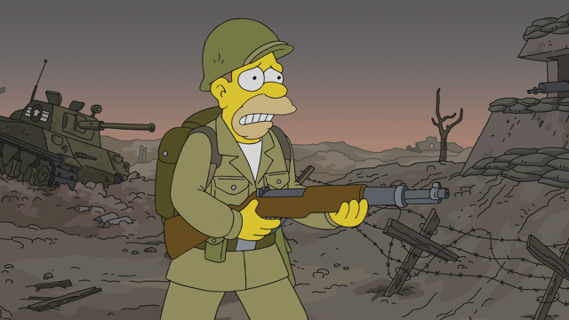 Cena do episódio “O Teste de Frink” de Os Simpsons