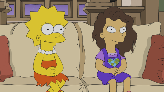 Cena do episódio “A Garota no Ônibus” de Os Simpsons
