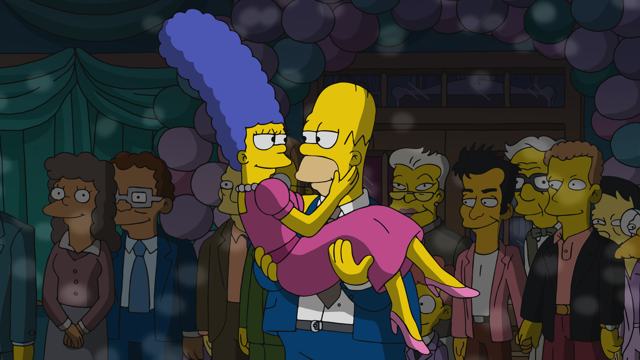 Cena do episódio “Estou Dançando Tão Rápido Quanto Posso” de Os Simpsons