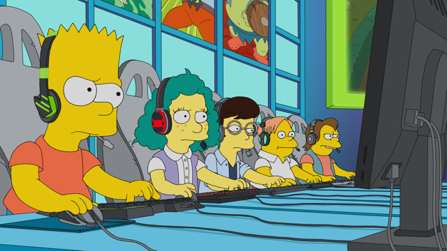Cena do episódio “E Meus Esportes” de Os Simpsons
