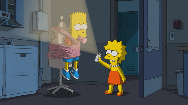 Cena do episódio “Bart vs. Comichão e Coçadinha” de Os Simpsons