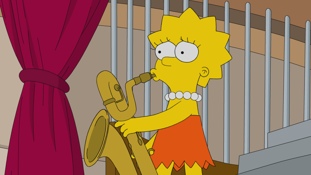 Cena do episódio “A Garota Está na Banda” de Os Simpsons