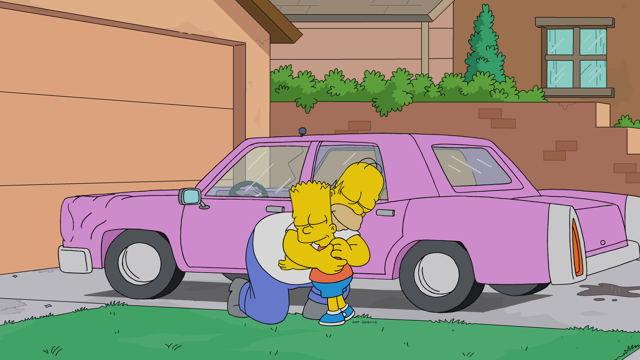 Cena do episódio “O Inverno do Conteúdo Monetizado” de Os Simpsons