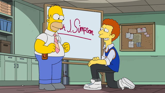 Cena do episódio “Seja Grande ou Seja Homer” de Os Simpsons