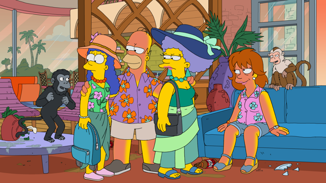 Cena do episódio “Vivendo a Pura Vida” de Os Simpsons