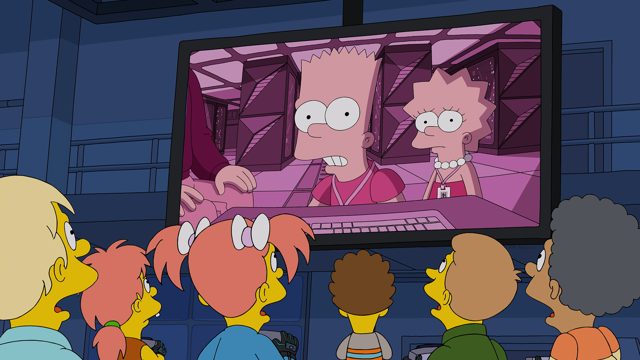 Cena do episódio “A Má Educação de Lisa Simpson” de Os Simpsons
