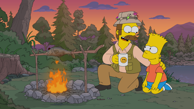 Cena do episódio “Ned Melhor” de Os Simpsons