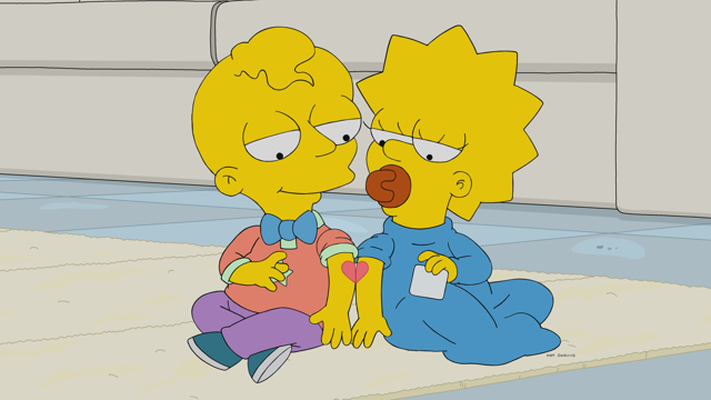 Cena do episódio “A Incrível Leveza de Ser um Bebê” de Os Simpsons