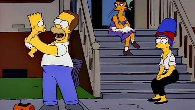 Cena do episódio “As Primeiras Palavras de Lisa” de Os Simpsons