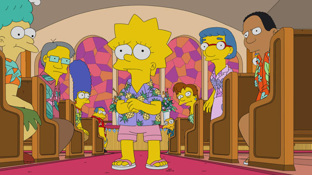 Cena do episódio “Conflito de Pastores Parte Dois” de Os Simpsons