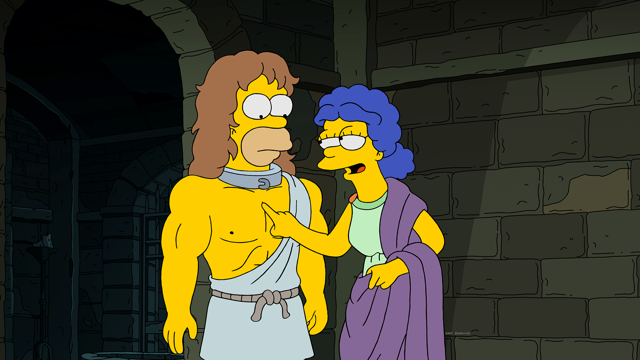 Cena do episódio “Eu, Carumbus” de Os Simpsons