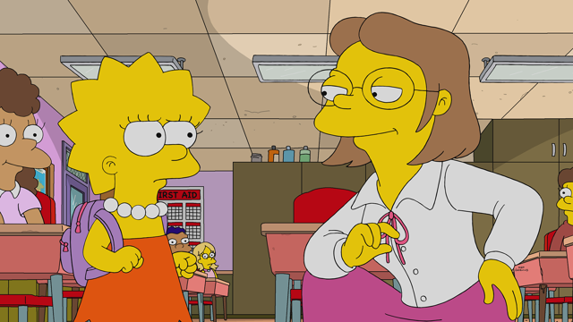 Cena do episódio “Desculpa, Só que Não” de Os Simpsons